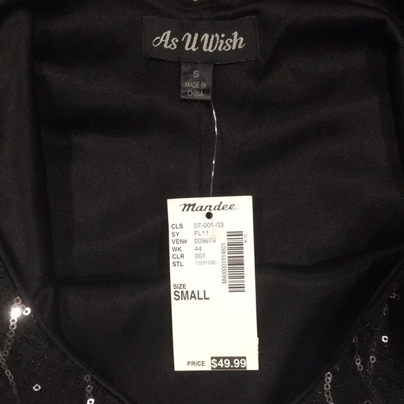 Mandee black and silver sequin dress - Picture 3 of 5